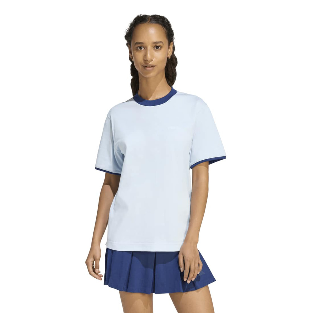 a.style6919出品 アディダス レディース 半袖 Tシャツ 刺しゅうグラフィック仕様