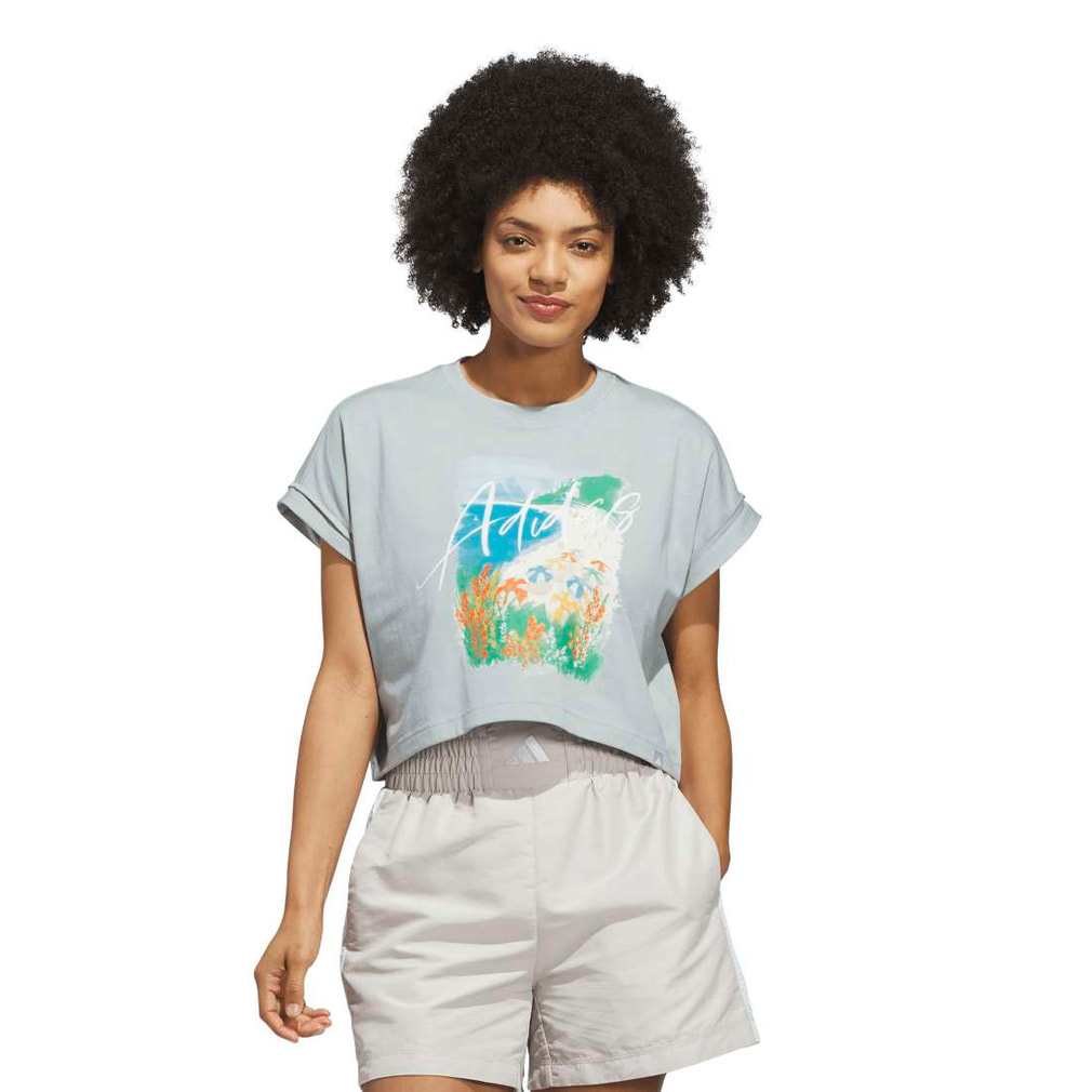 アディダス レディース 半袖 Tシャツ サマー ロマンス グラフィック T
