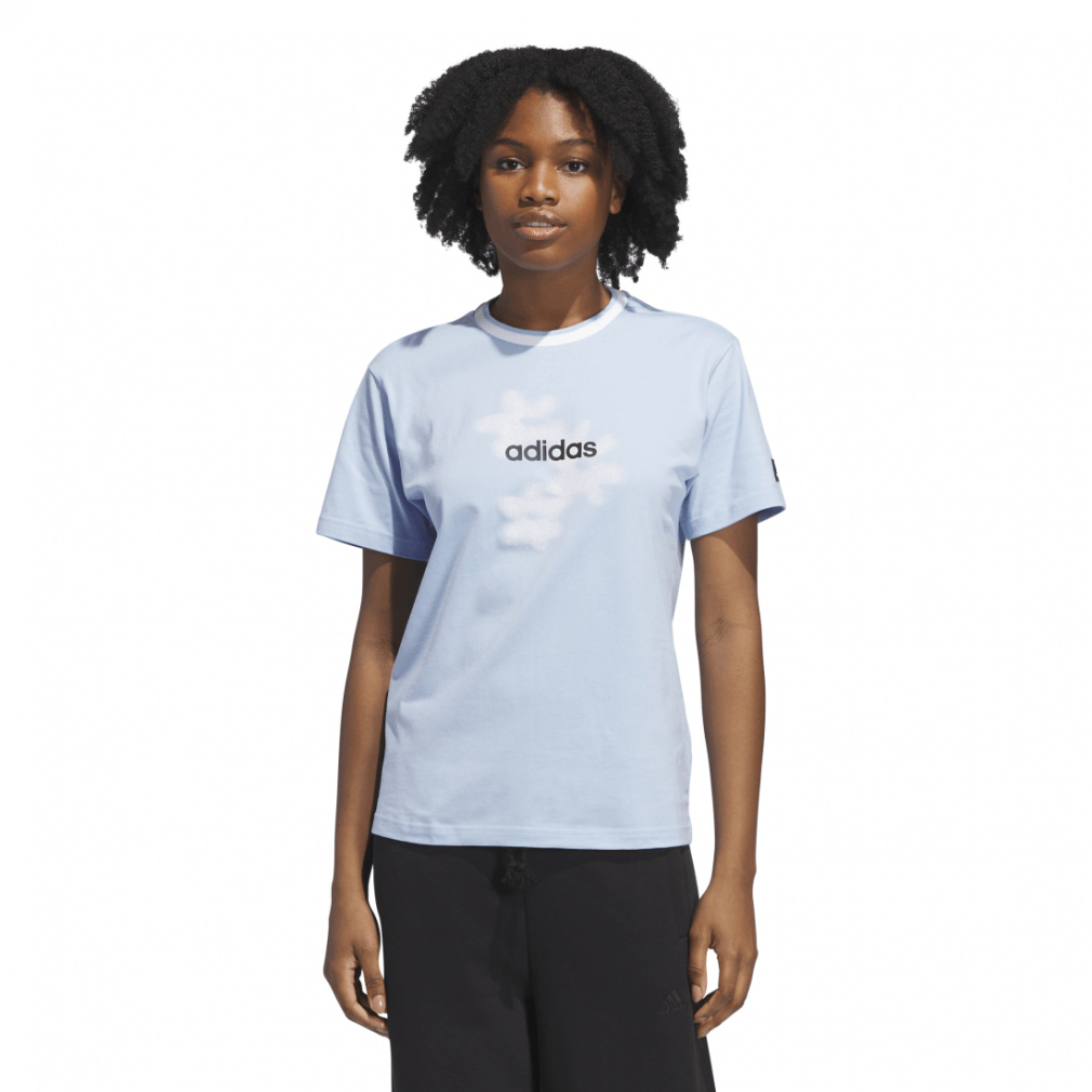 アディダス レディース 半袖 Tシャツ シャドー フローラル グラフィック半袖 Tシャツ KSJ12 JP0116 JP0117 スポーツウェア adidas