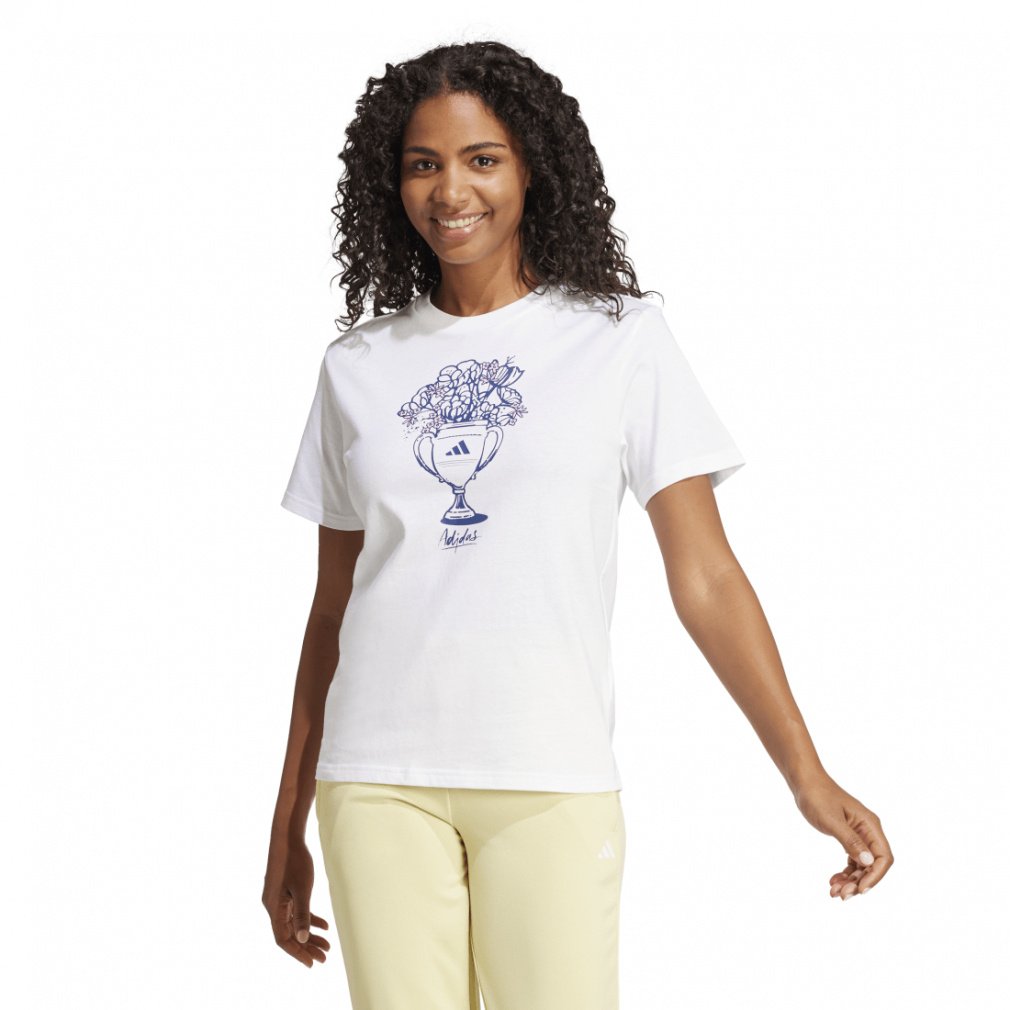 アディダス レディース 半袖 Tシャツ Tech Illustrate Graphic 半袖Tシャツ KQK42 JN9126 スポーツウェア : ホワイト adidas