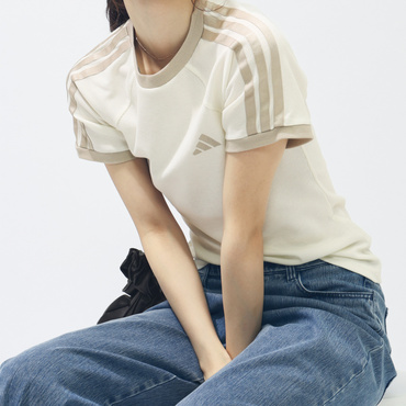 W LUX CA ワッフルTシャツ AP(アイボリー-S　レディス)