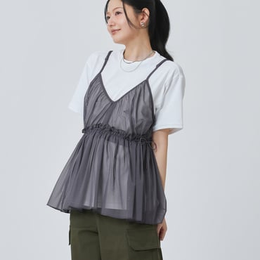 アルペン 2-in-1 キャミソール 半袖Tシャツ