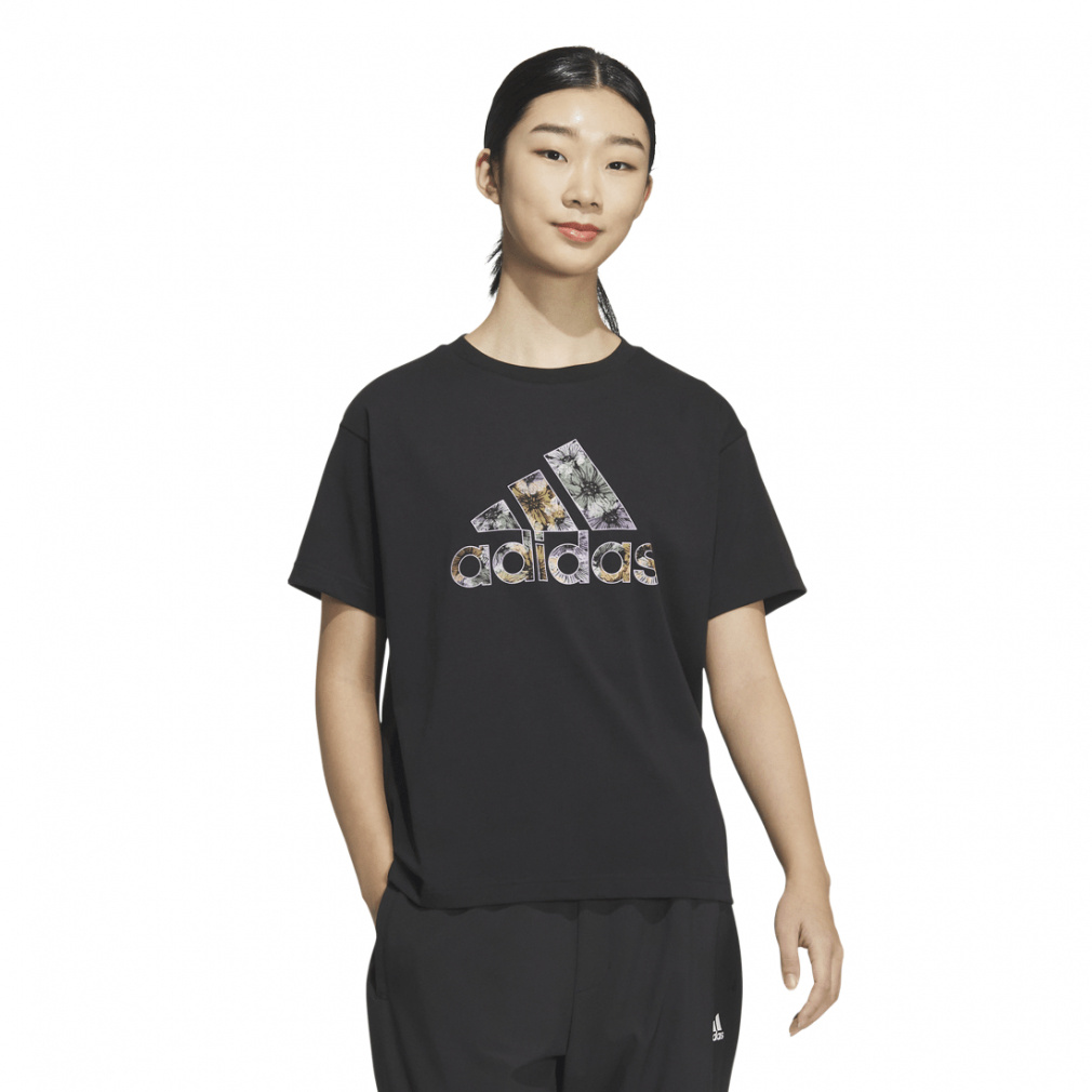 アディダス レディース 半袖 Tシャツ W FLOWER グラフィック Tシャツ1 KUE57 IM7831 IM7829 IM7830 スポーツウェア adidas