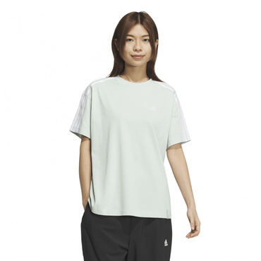 エッセンシャルズ プラス スリーストライプス 半袖Tシャツ