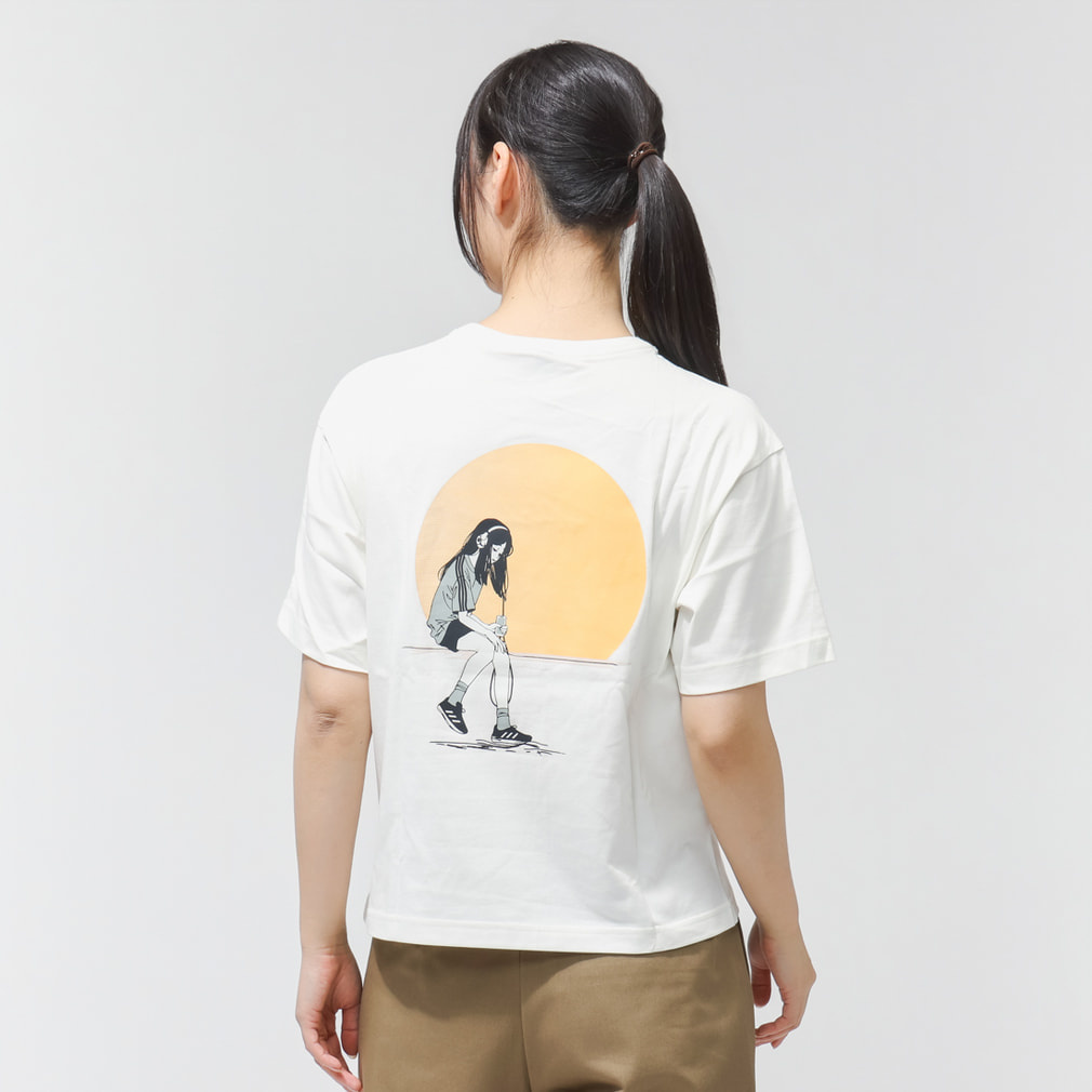 アディダス レディース 半袖 Tシャツ アニメ グラフィック サマーT