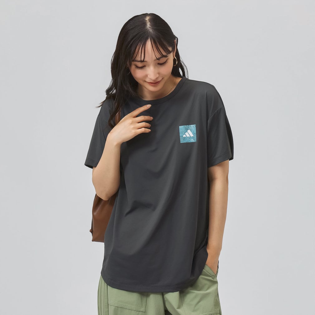 ★@出品★Tシャツ アディダス レディース 半袖 Tシャツ W COOL UV グラフィック SS T