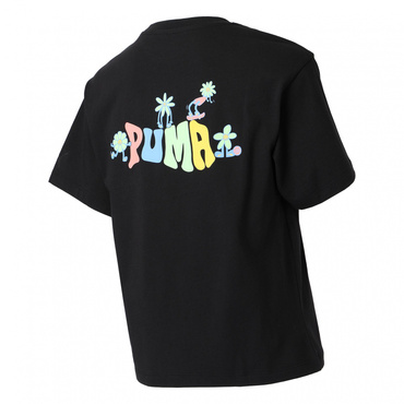 アルペン限定 ESS DBL FACE KNIT LOGO TEE BAC(ブラック-S　レディス)