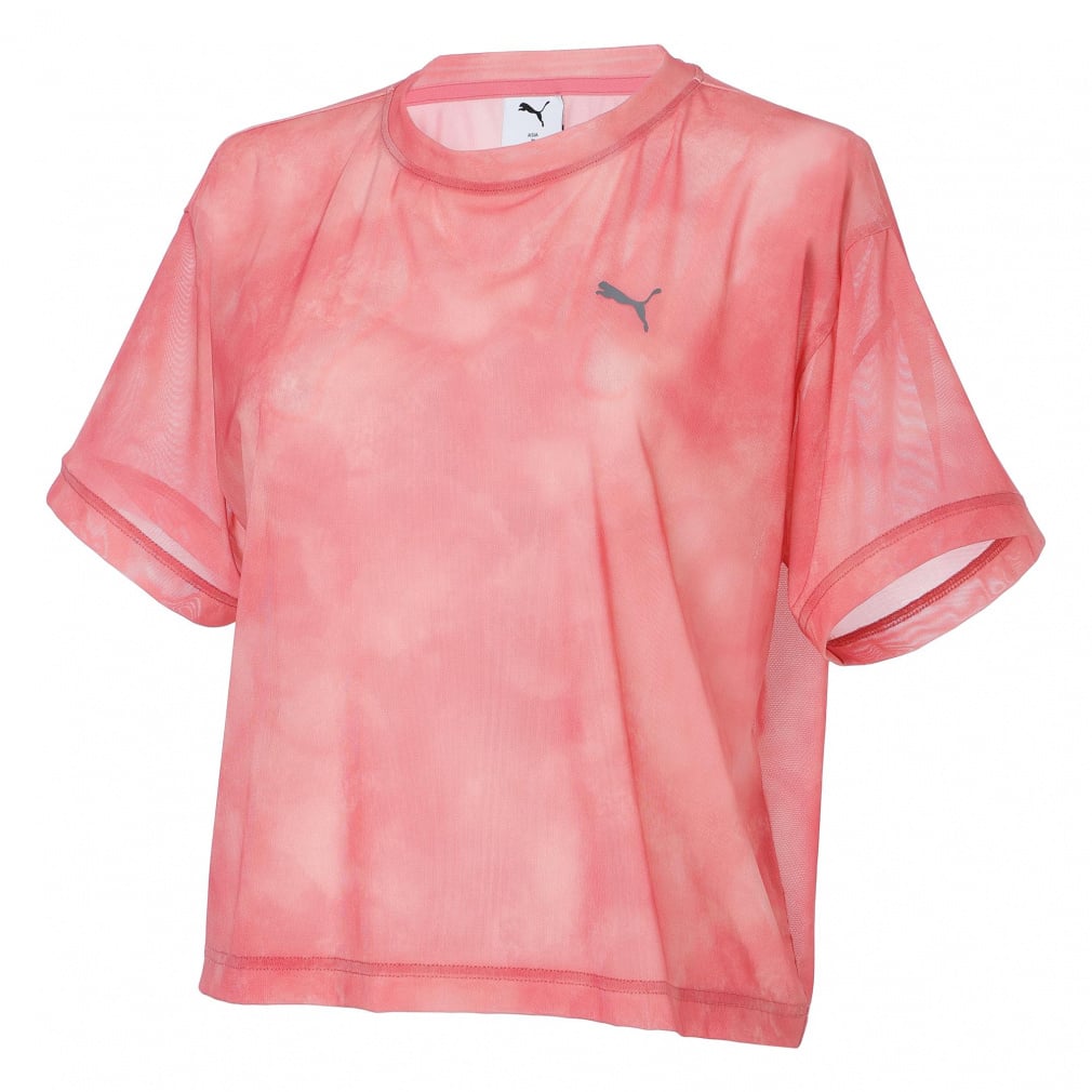 ESS ELEVATED シアー SS AOP Tシャツ(チェリーピンク-M)