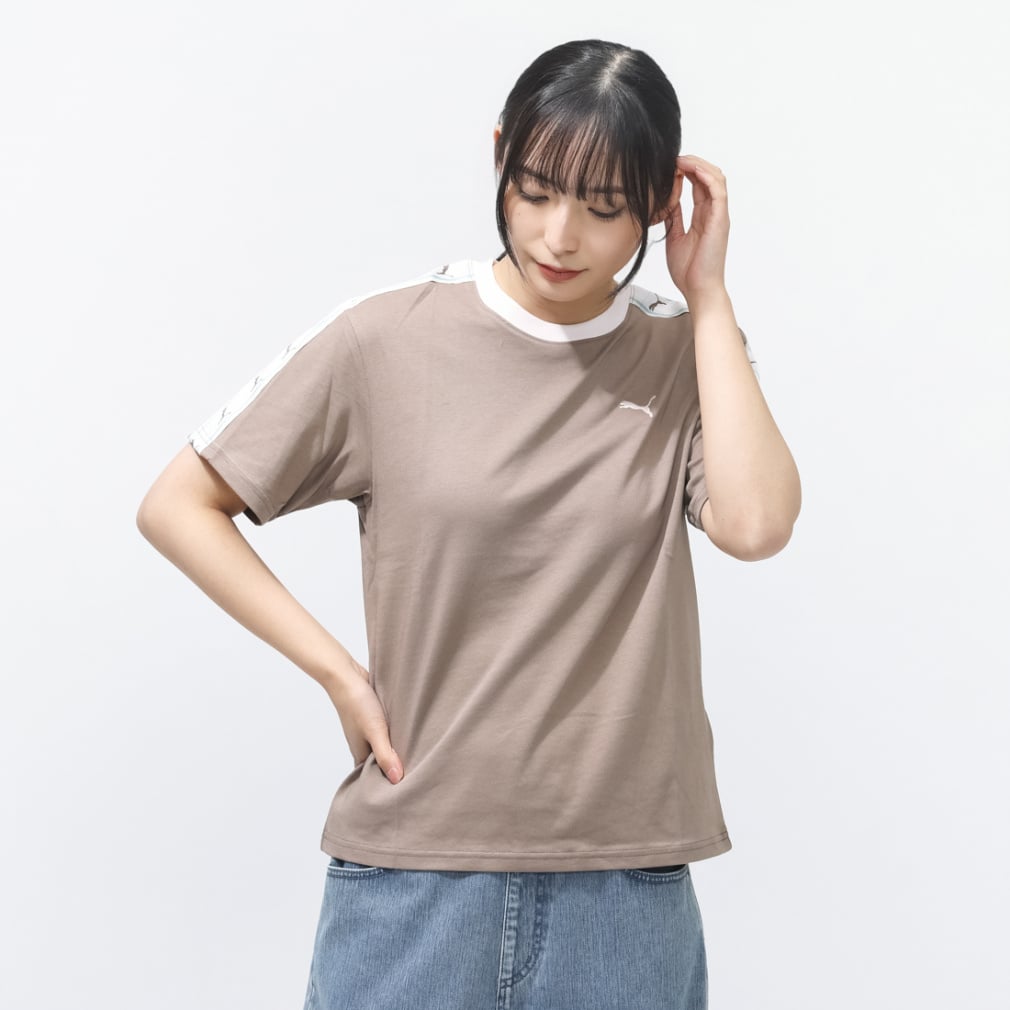 ESS ELEVATED MX SS テープ Tシャツ(ブラウン-M)