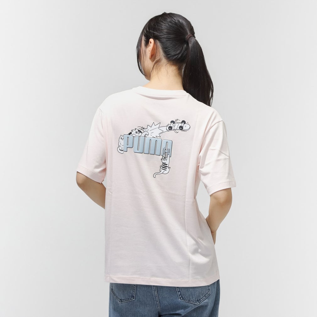 プーマ レディース 半袖 Tシャツ ANIMAL GRAPHIC TEE 638082 スポーツ プーマ レディース 半袖 Tシャツ ANIMAL GRAPHIC TEE 638082 スポーツ
