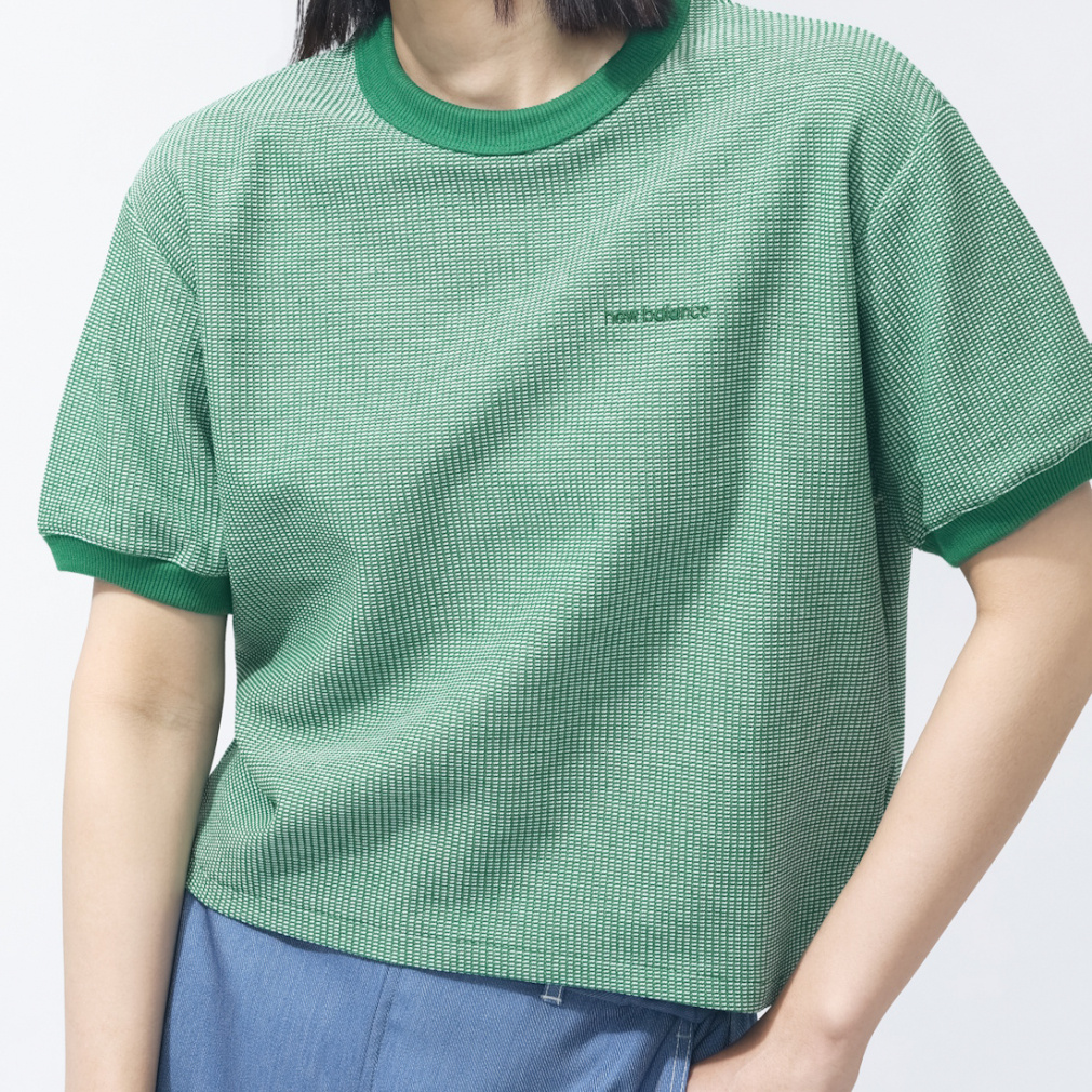 ニューバランス THE CITY レディース 半袖 Tシャツ ドビーショート