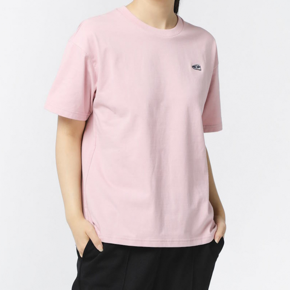 THE CITY シューパッチリラックスTシャツ(グレッシュピンク-S　レディス)