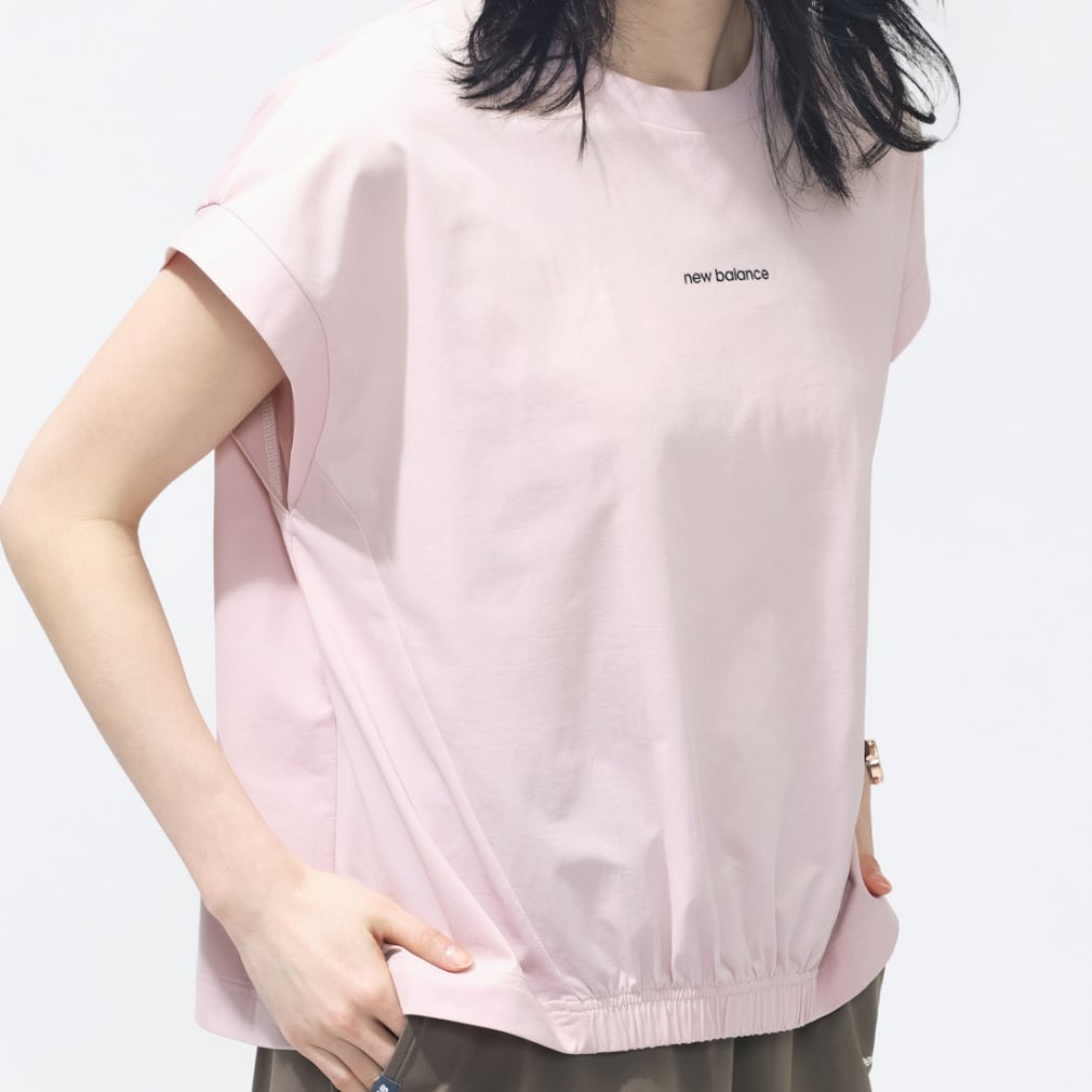 THE CITY シャーリングショートスリーブTシャツ(ベビーピンク-M)