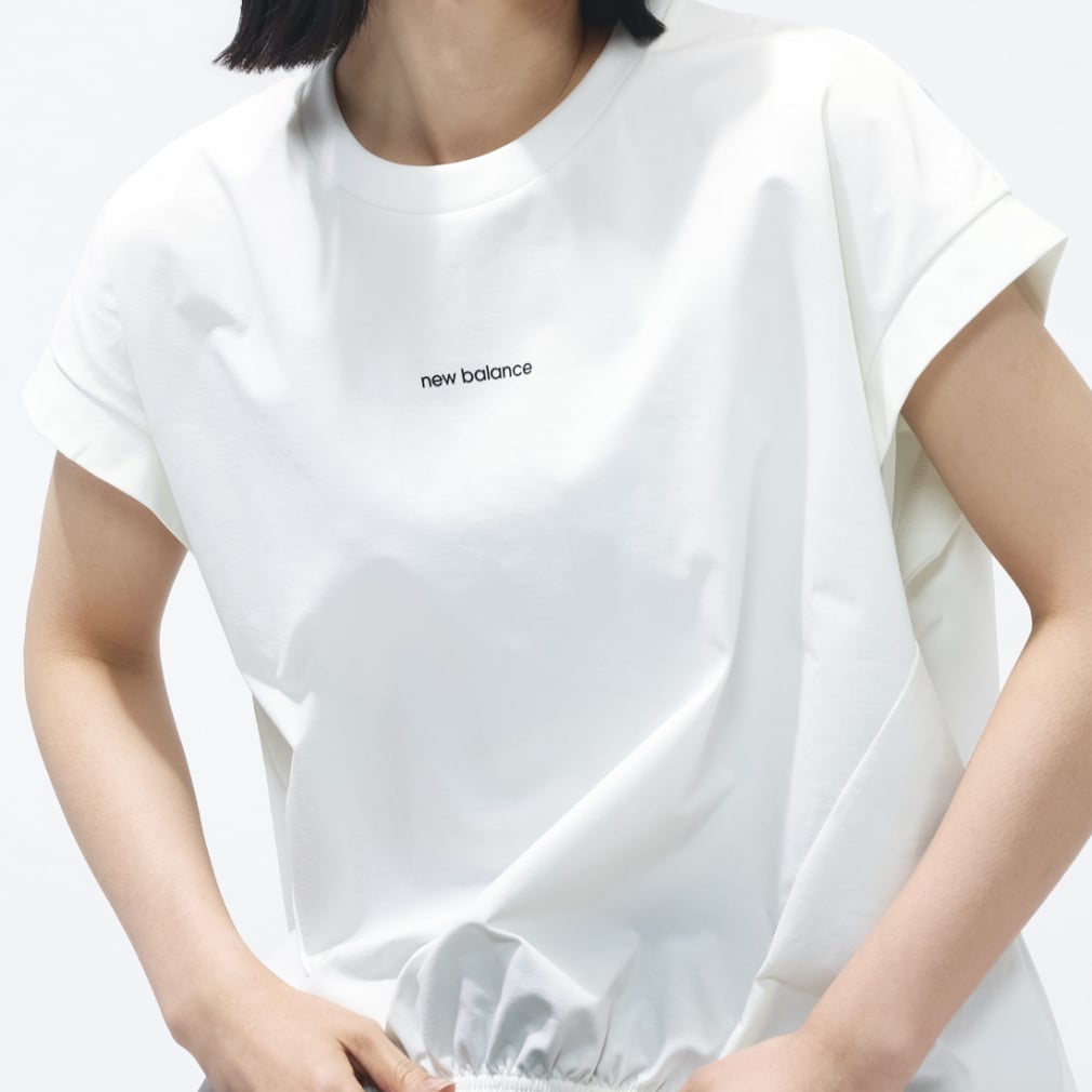 THE CITY シャーリングショートスリーブTシャツ(オフホワイト-S)