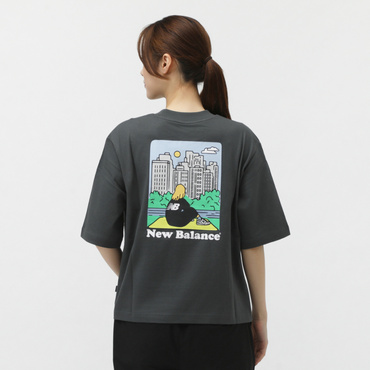 アルペン限定 シティーガールTシャツ(チャコールグレー-S　レディス)