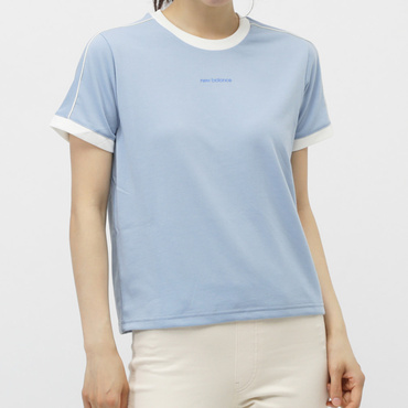 ショートスリーブコンパクトTシャツ(ペールブルー-M)