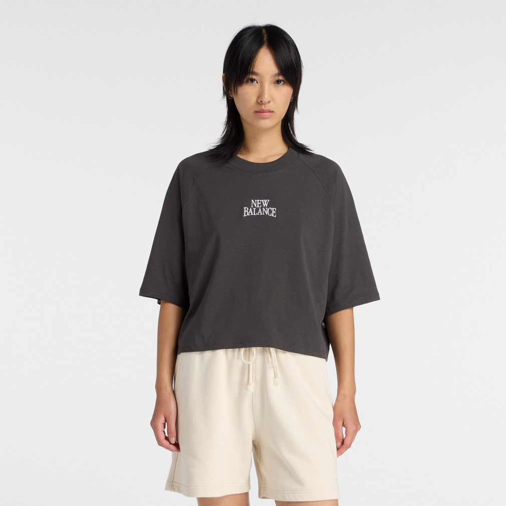 ニューバランス レディース 半袖 Tシャツ リニアヘリテージラグランT