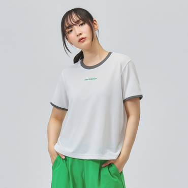 ショートスリーブコンパクトTシャツ(オフホワイト-S)