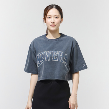 WS SS WIDE FROST WASH CR TEE NVY