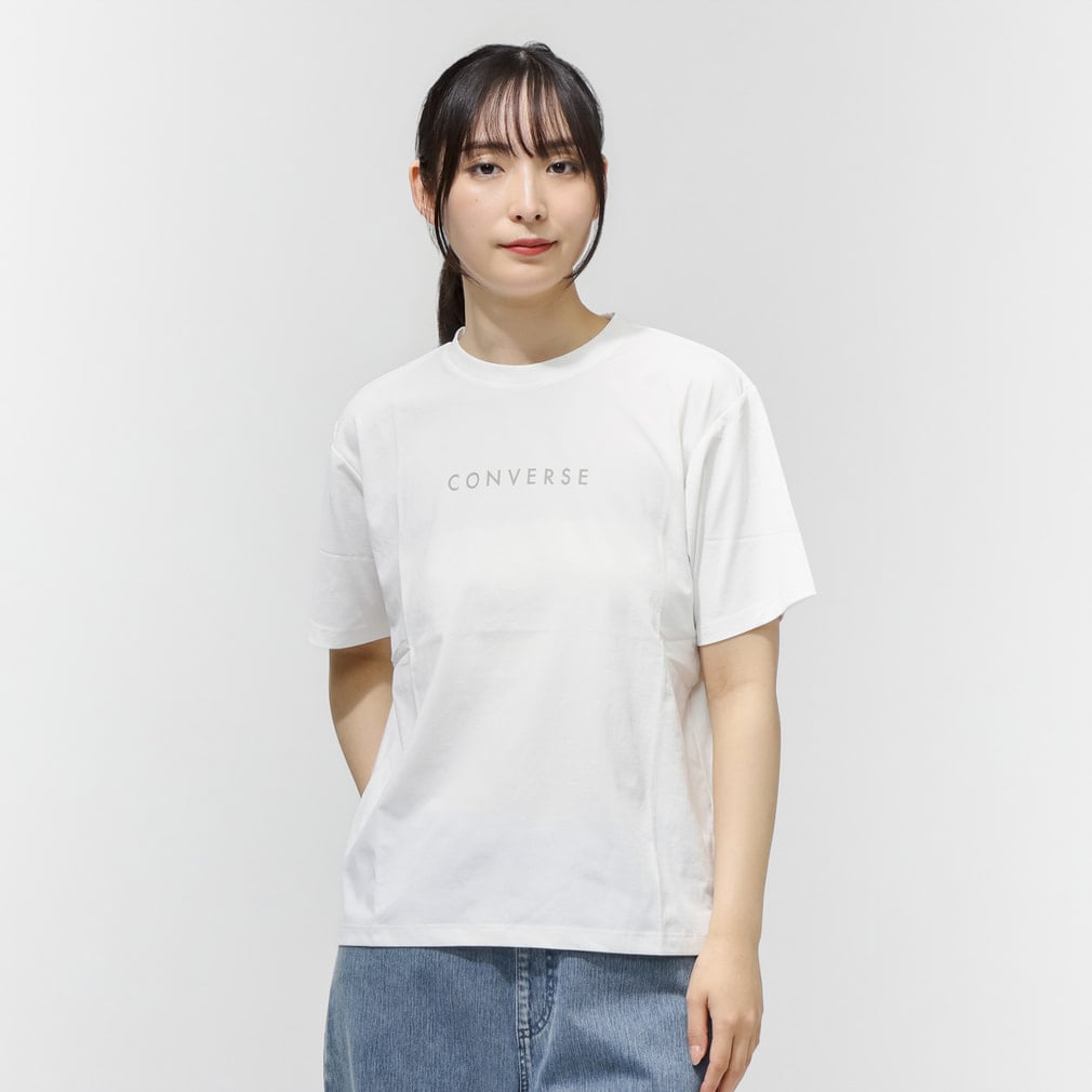 コンバース レディース 半袖 Tシャツ CV LOGO TEE L 半袖Tシャツ