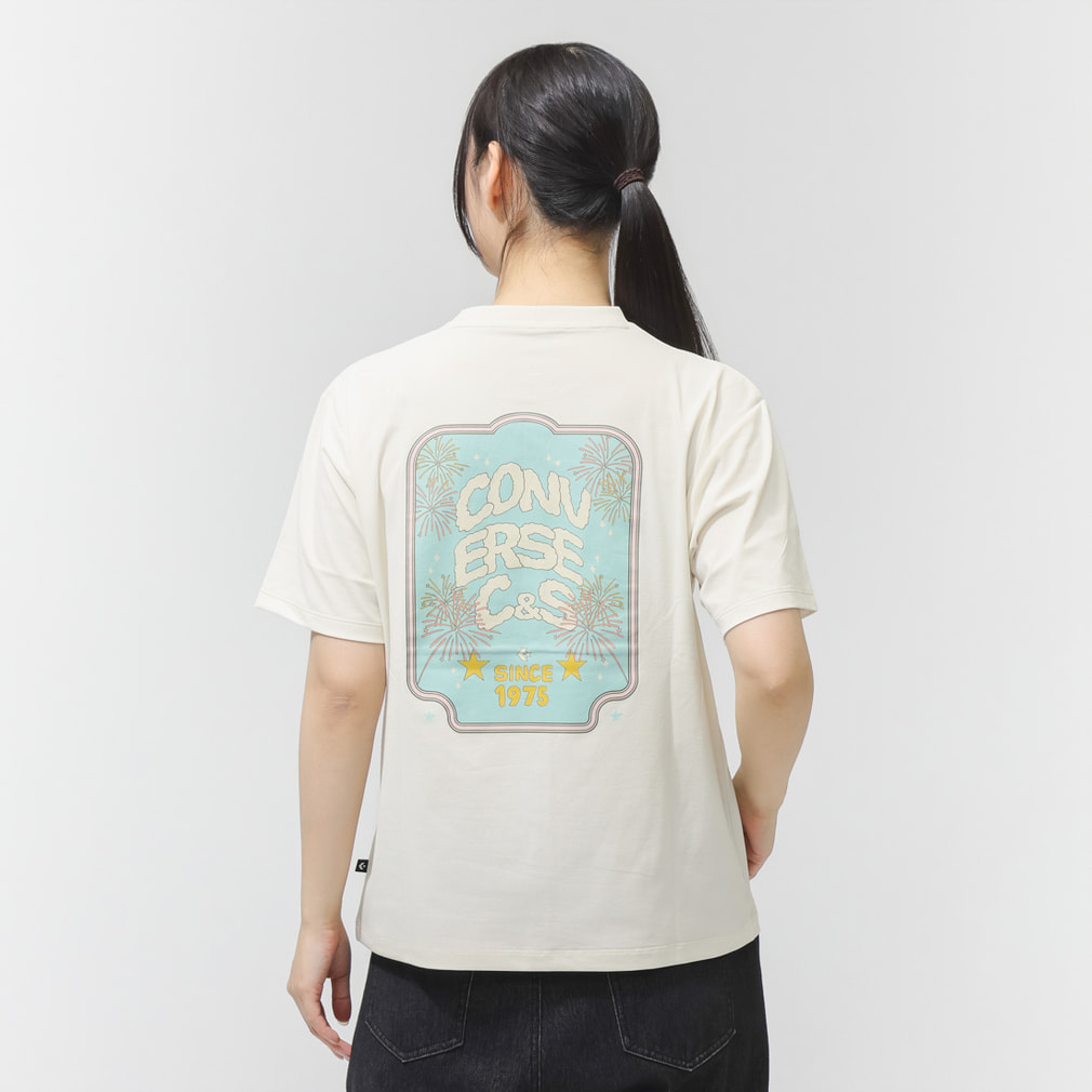 コンバース レディース 半袖 Tシャツ AP EM FIREWORKS TEE L 半袖T