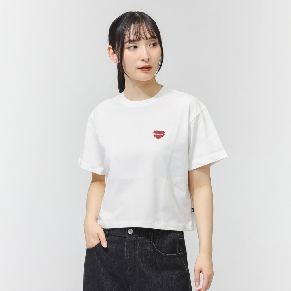 コンバース レディース 半袖 Tシャツ AP EM HEART EB TEE L 半袖T
