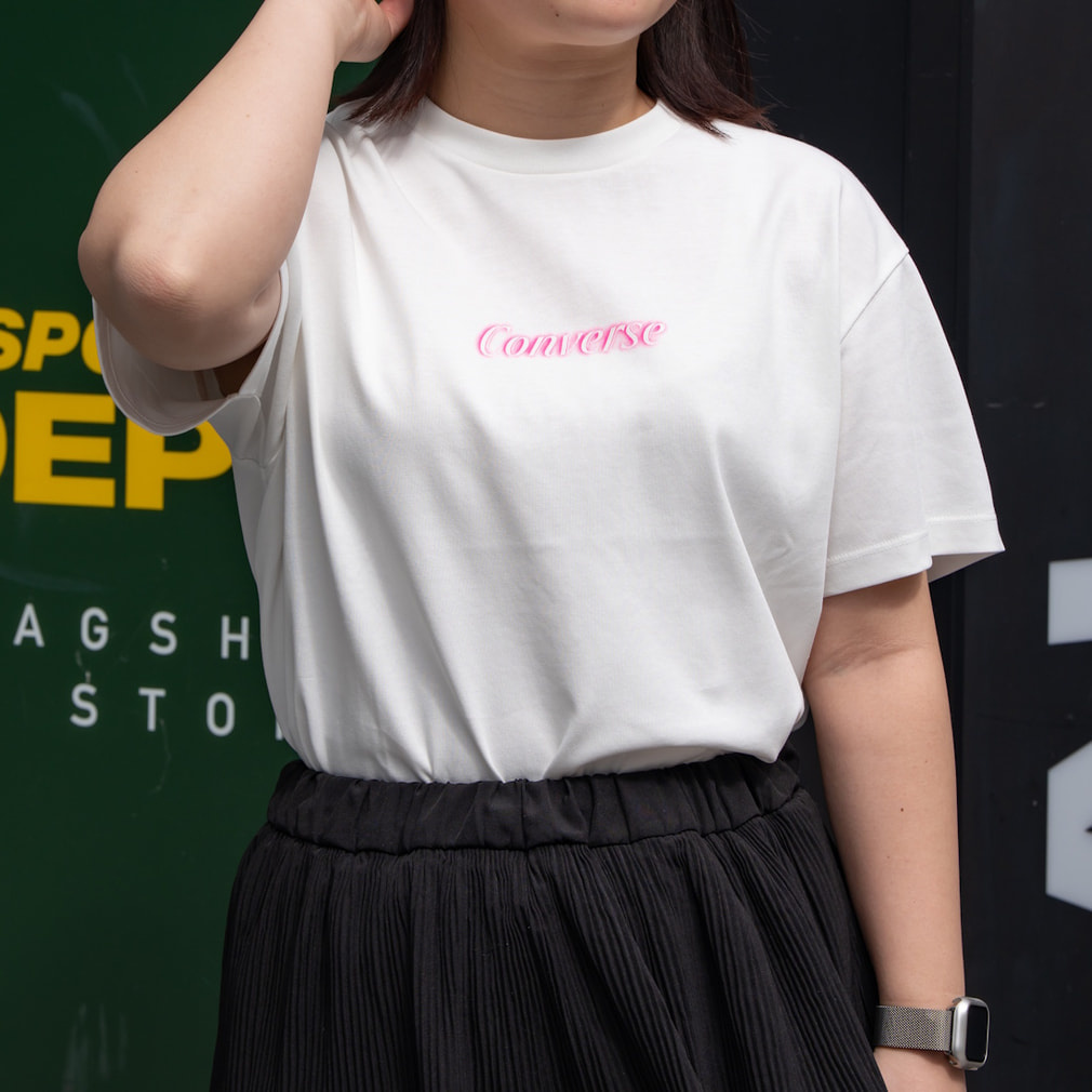コンバース レディース 半袖 Tシャツ AP EM NEON LOGO TEE L 半袖T