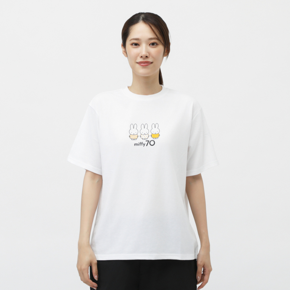 ミッフィー レディース 半袖 Tシャツ miffy70th 集合Tシャツ ALW-25197