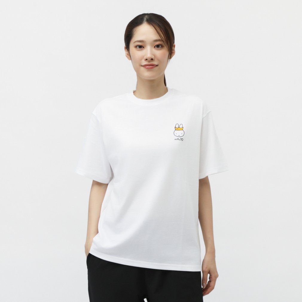 ミッフィー miffy70th ワンポイントTシャツ(ホワイト-S)