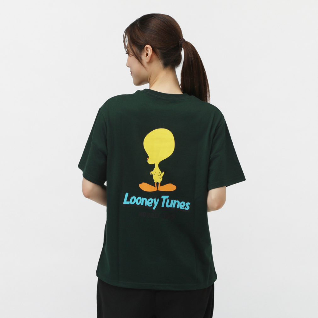 トゥイーティー レディース 半袖 Tシャツ バックグラフィック ALW-25200 スポーツウェア TWEETY