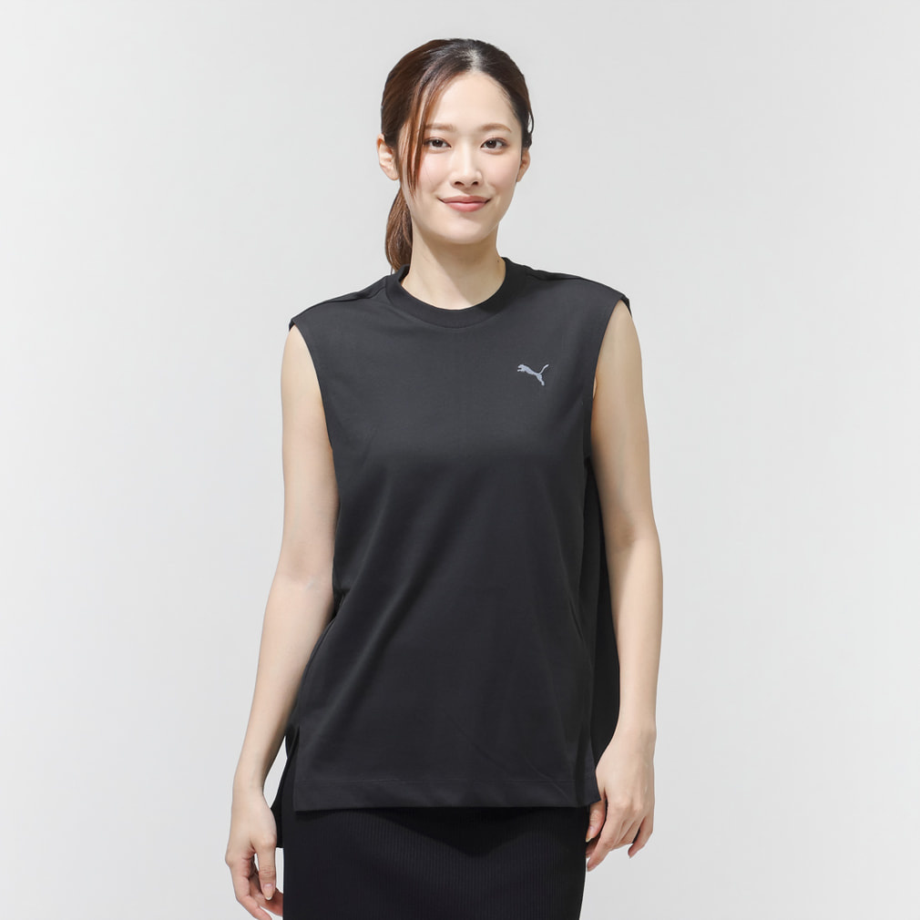 プーマ レディース ノースリーブ シャツ ESS ELEVATED MX SL Tシャツ