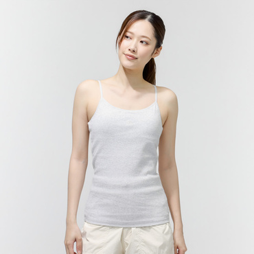 WS RIB CAMISOLE ASH