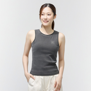WS RIB TANK SQUARE LOGO CHA
