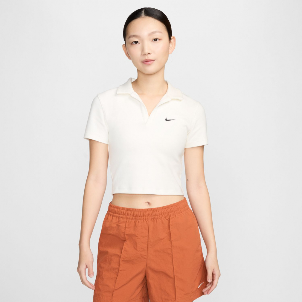 ウィメンズ NSW エッセンシャル S/S ポロ(オフホワイト-S　レディス)