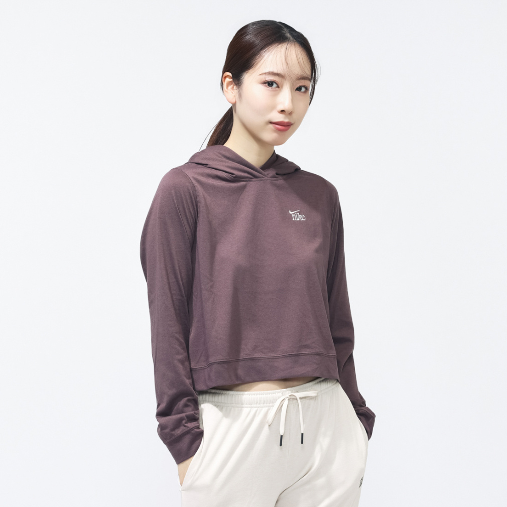ウィメンズ NSW チル ニット LTWT OS HO L/S トップ(レッドブラウン-S)