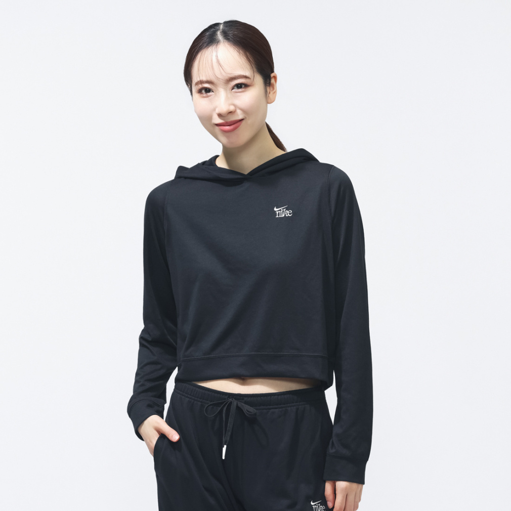 ウィメンズ NSW チル ニット LTWT OS HO L/S トップ(ブラック-S)