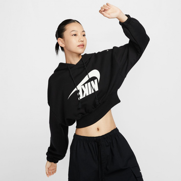 ウィメンズ NSW OS DA フリース クロップ PO L/S フーディ
