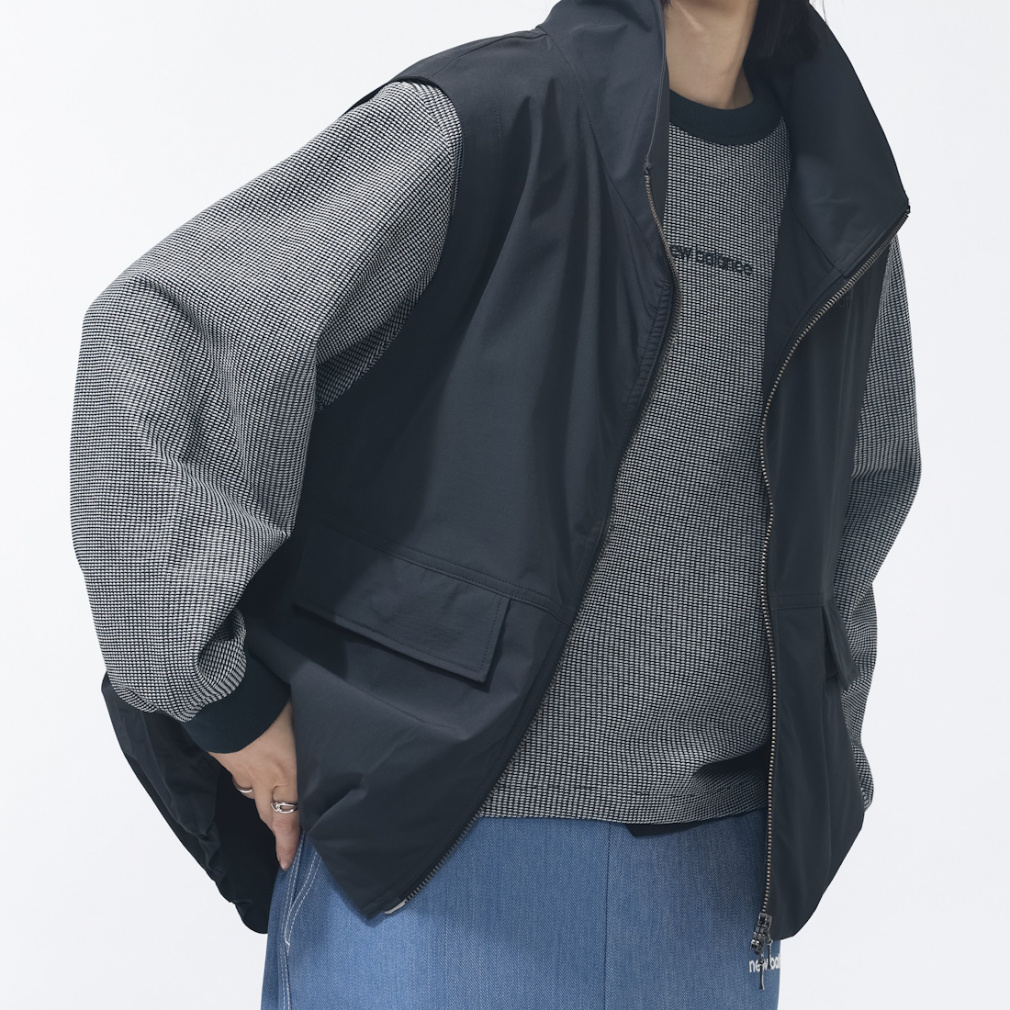 ニューバランス THE CITY レディース ウェア ウーブンスタンドネック