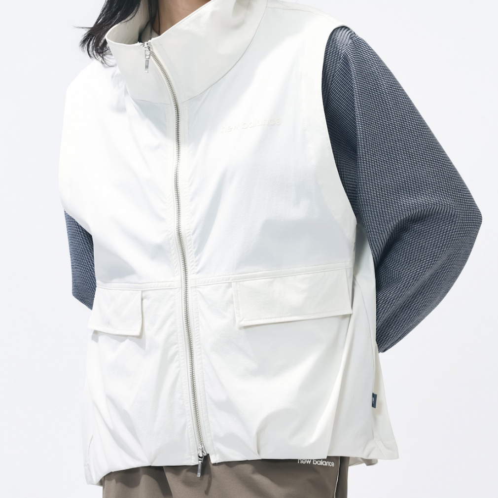 ニューバランス THE CITY レディース ウェア ウーブンスタンドネック