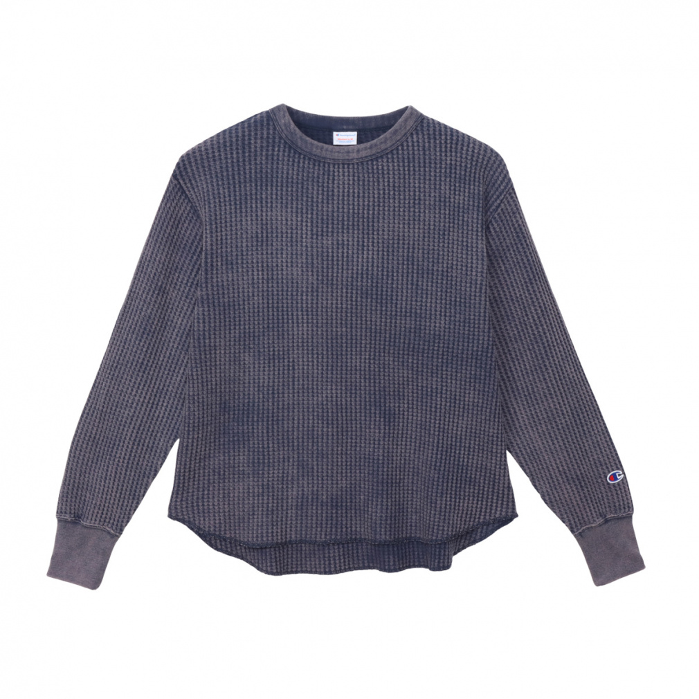 LONG SLEEVE SHIRT(グレイシュブルー-M)