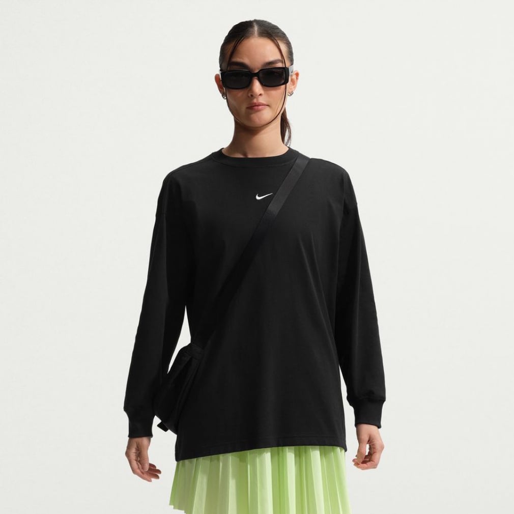 ウィメンズ NSW クラシック OS L/S Tシャツ(ブラック-M)