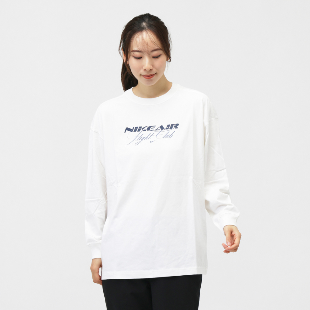 アーセナル Nike シャツ M ホワイト ナイキ レディース 長袖 Tシャツ ウィメンズ NSW OC トラベル S/S T