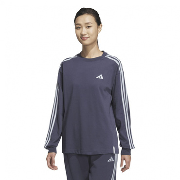 エッセンシャルズ プラス スリーストライプス 長袖Tシャツ