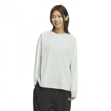 エッセンシャルズプラス 3ストライプ 長袖Tシャツ