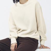 ラックスフロー オールデイズ ルーズフィット ワッフル フリース クルーシャツ