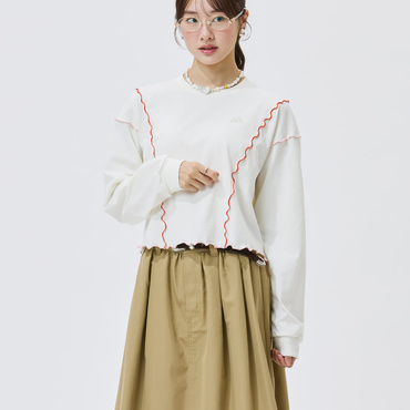 【Kep1er ダヨンさん着用】 PRISM COLLECTION メロウステッチ クルーネックスウェットシャツ