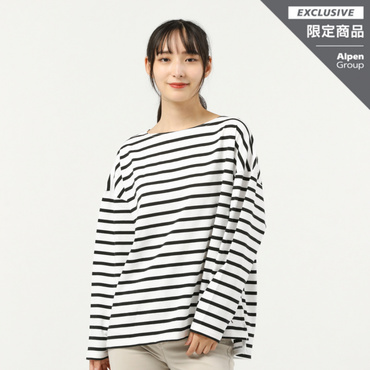 LS ボーダー Tシャツ 100％コットン素材