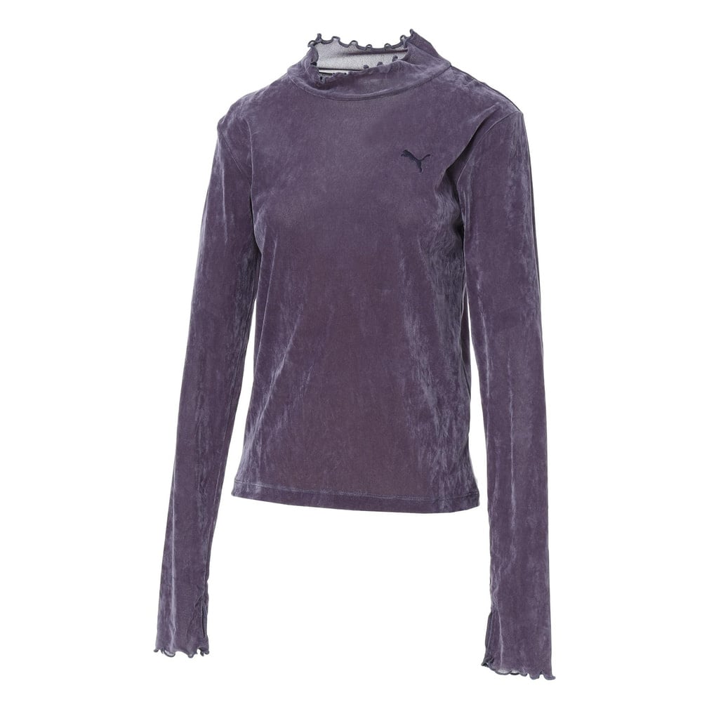 VELOUR MESH LS TEE(ブルーバイオレッ-S)
