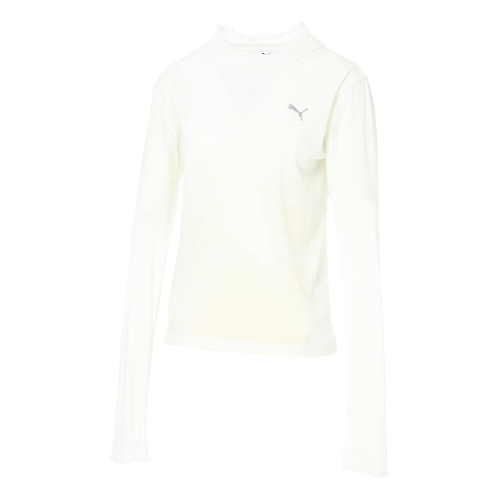 VELOUR MESH LS TEE(ホワイト-S)