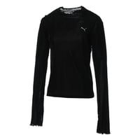 VELOUR MESH LS TEE
